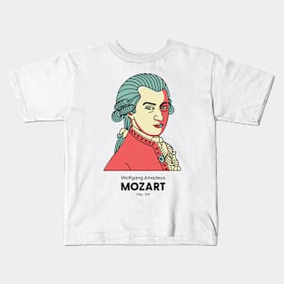 Wolfgang Amadeus Mozart - Famous classic musician Kids T-Shirt